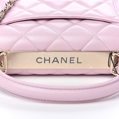 Chanel Lambskin Quilted Small Trendy CC Flap Dual Handle Bag Light Pink 10 of 11