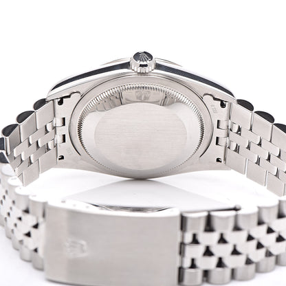 Rolex Stainless Steel 18K White Gold 36mm Oyster Perpetual Datejust Watch Silver 16243 6 of 7