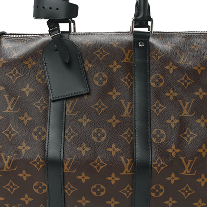 Louis Vuitton Monogram Macassar Keepall Bandouliere 45 6 of 11
