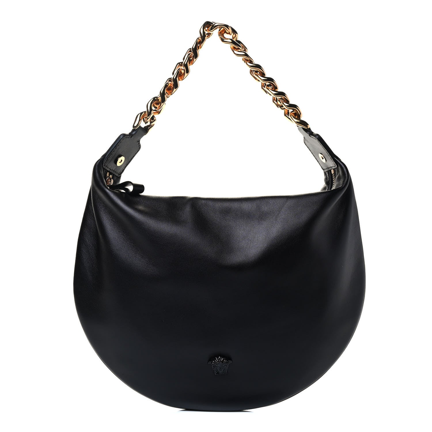 Versace Calfskin La Medusa Hobo Black 1 of 4