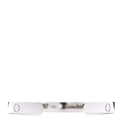 Cartier 18K White Gold 1 Diamond LOVE Cuff Bracelet 16 3 of 4