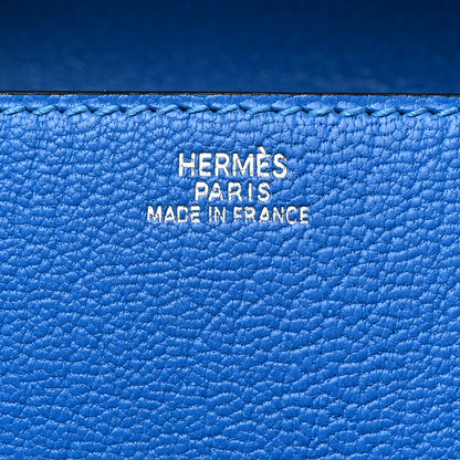Hermes Chevre Mysore Medor 23 Clutch Bleu Hydra 6 of 7