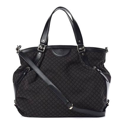 Gucci Diamante Bridle Tote Dark Brown 1 of 10