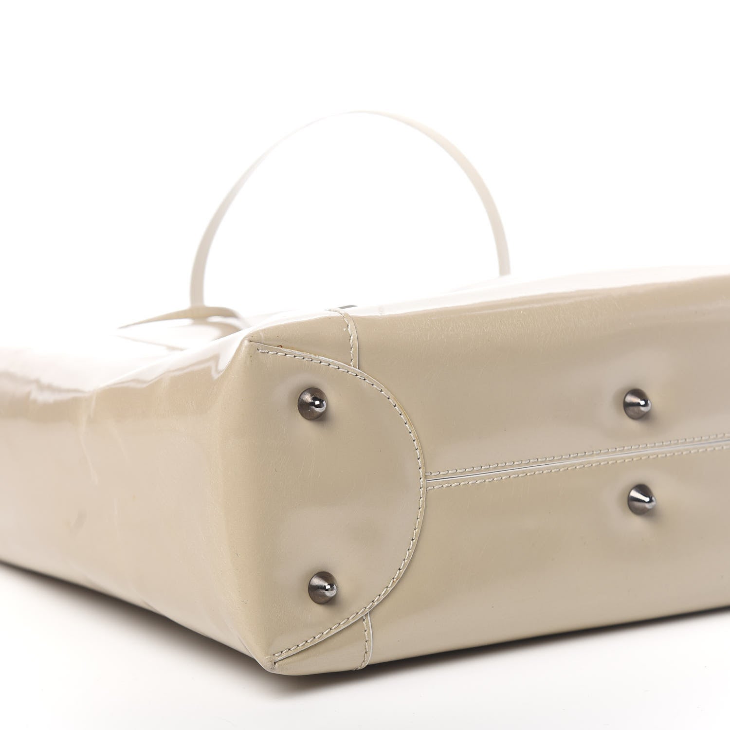 Christian Dior Calfskin Maris Pearl Beaded Top Handle Bag Beige 10 of 12