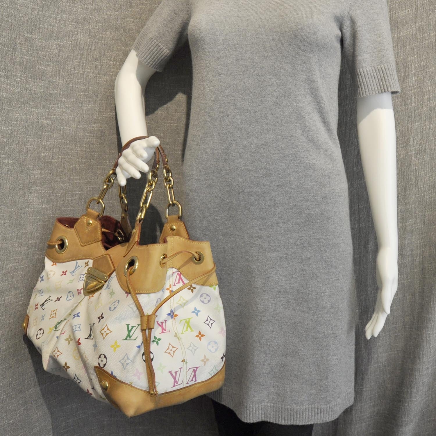 Louis Vuitton Monogram Multicolor Ursula White 3 of 9