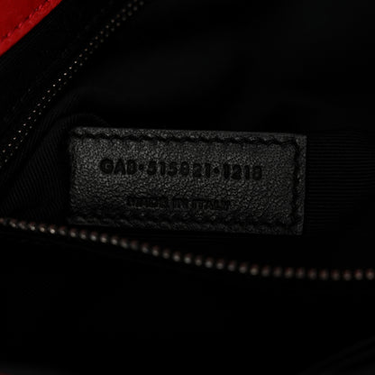 Saint Laurent Lambskin Patchwork Monogram Medium Jamie Red 7 of 10