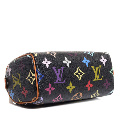 Louis Vuitton Monogram Multicolor Mini Sac HL Speedy Black 4 of 6