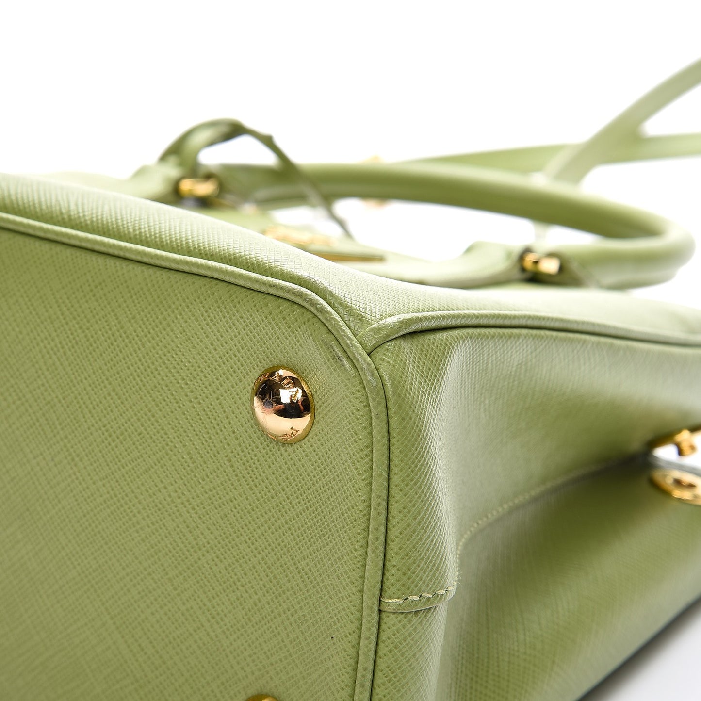 Saffiano Lux Mini Galleria Double Zip Tote Prato