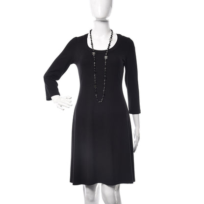 Chanel Ruthenium Beaded CC Long Necklace Black 2 of 5
