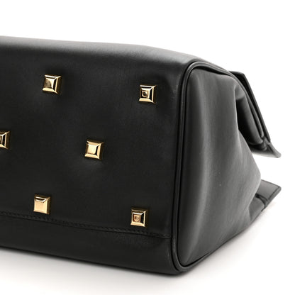 Salvatore Ferragamo Calfskin Medium Studio Bag Black 10 of 11