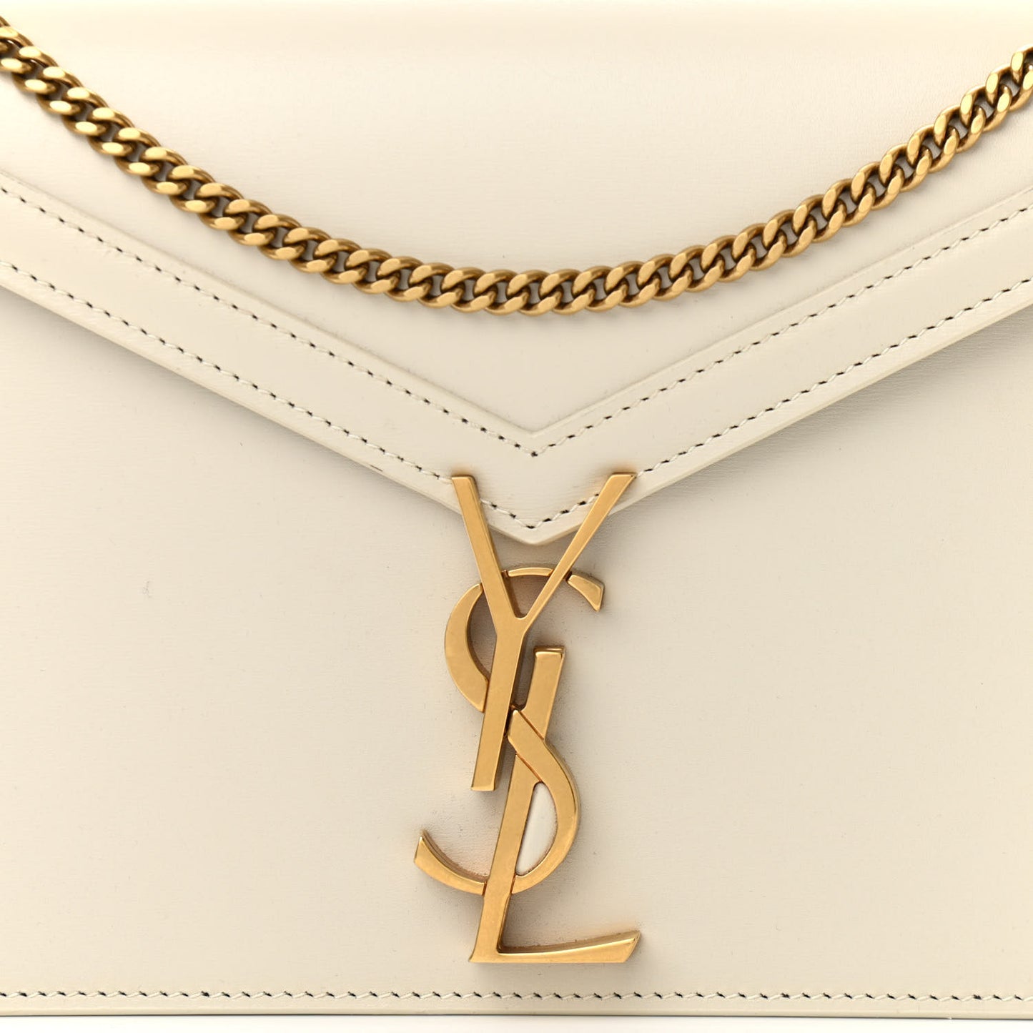 Calfskin Monogram Cassandra Clasp Bag Porcellana