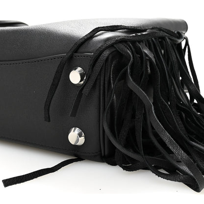 Balenciaga Natural Smooth Madeline Calfskin Fringes Small Rodeo Top Handle Handbag Black 9 of 9