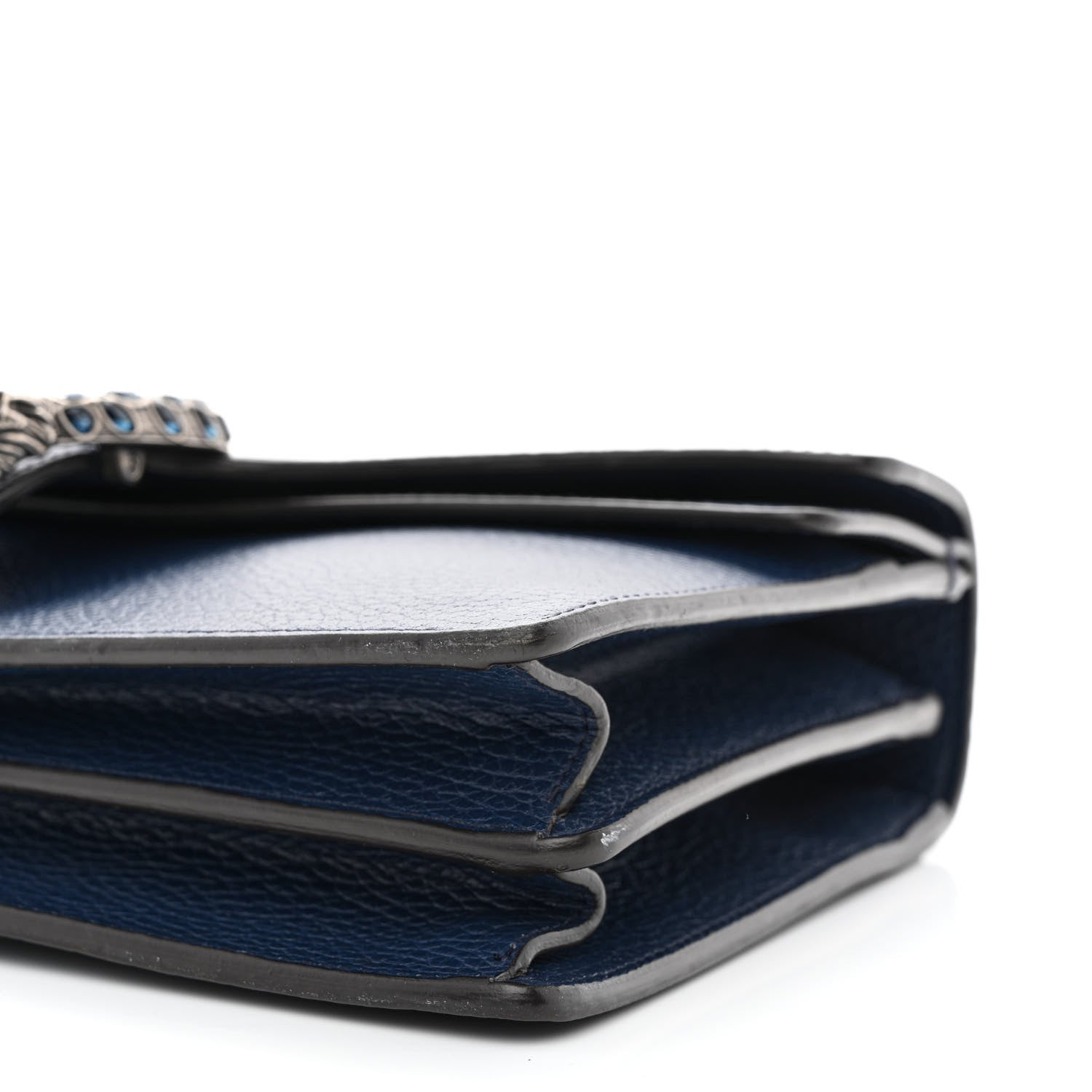 Gucci Dollar Calfskin Crystal Small Dionysus Shoulder Bag Blue Agata Montana Sapphire 10 of 12
