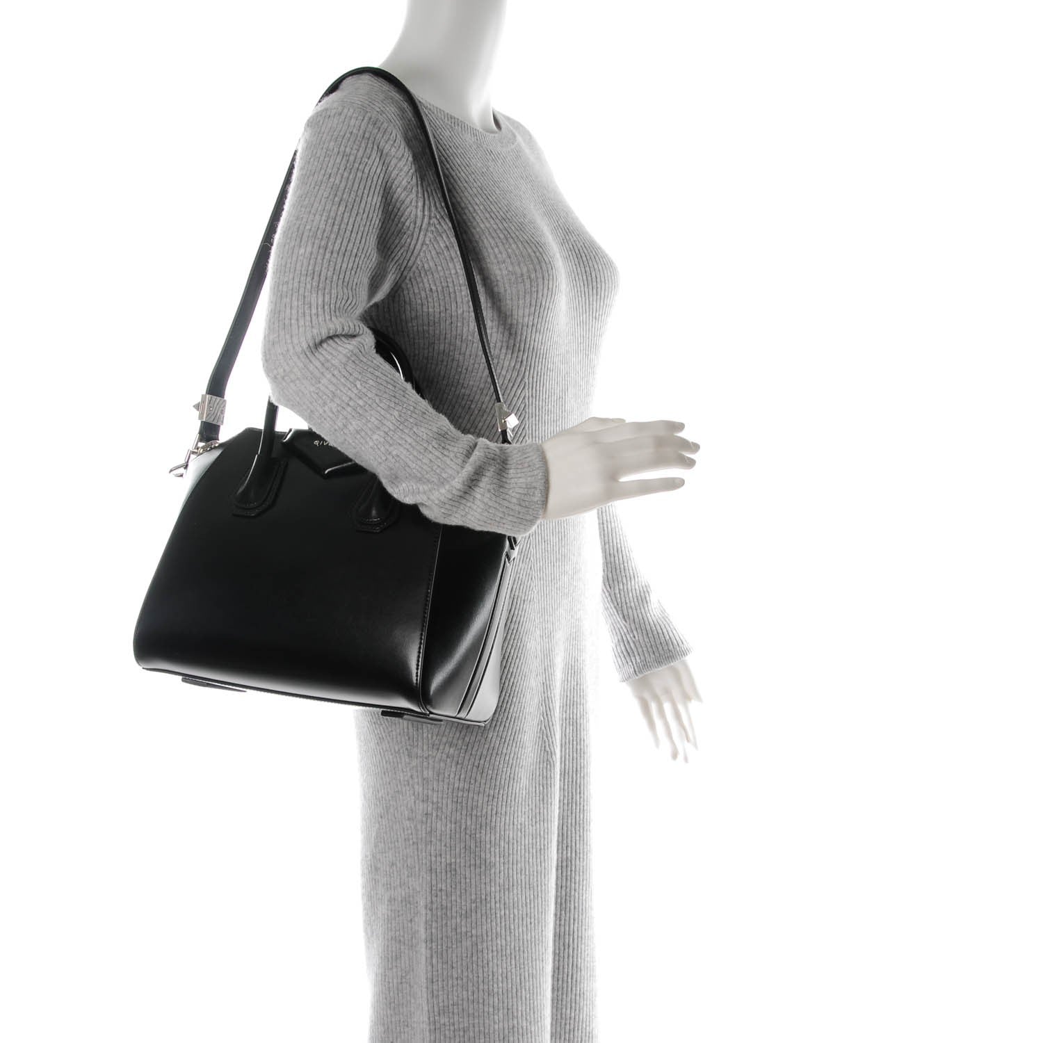 Givenchy Shiny Lord Calfskin Small Antigona Black 2 of 7