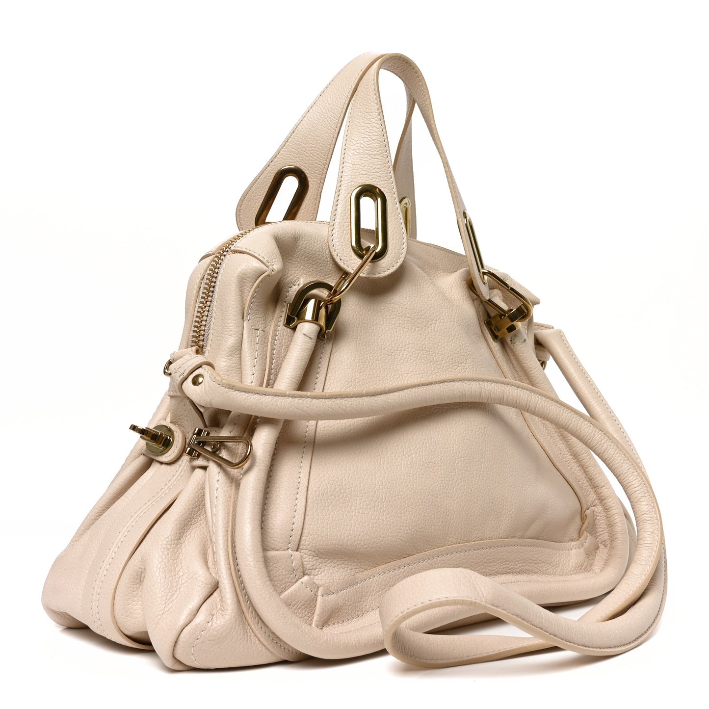 Calfskin Medium Paraty Husky White