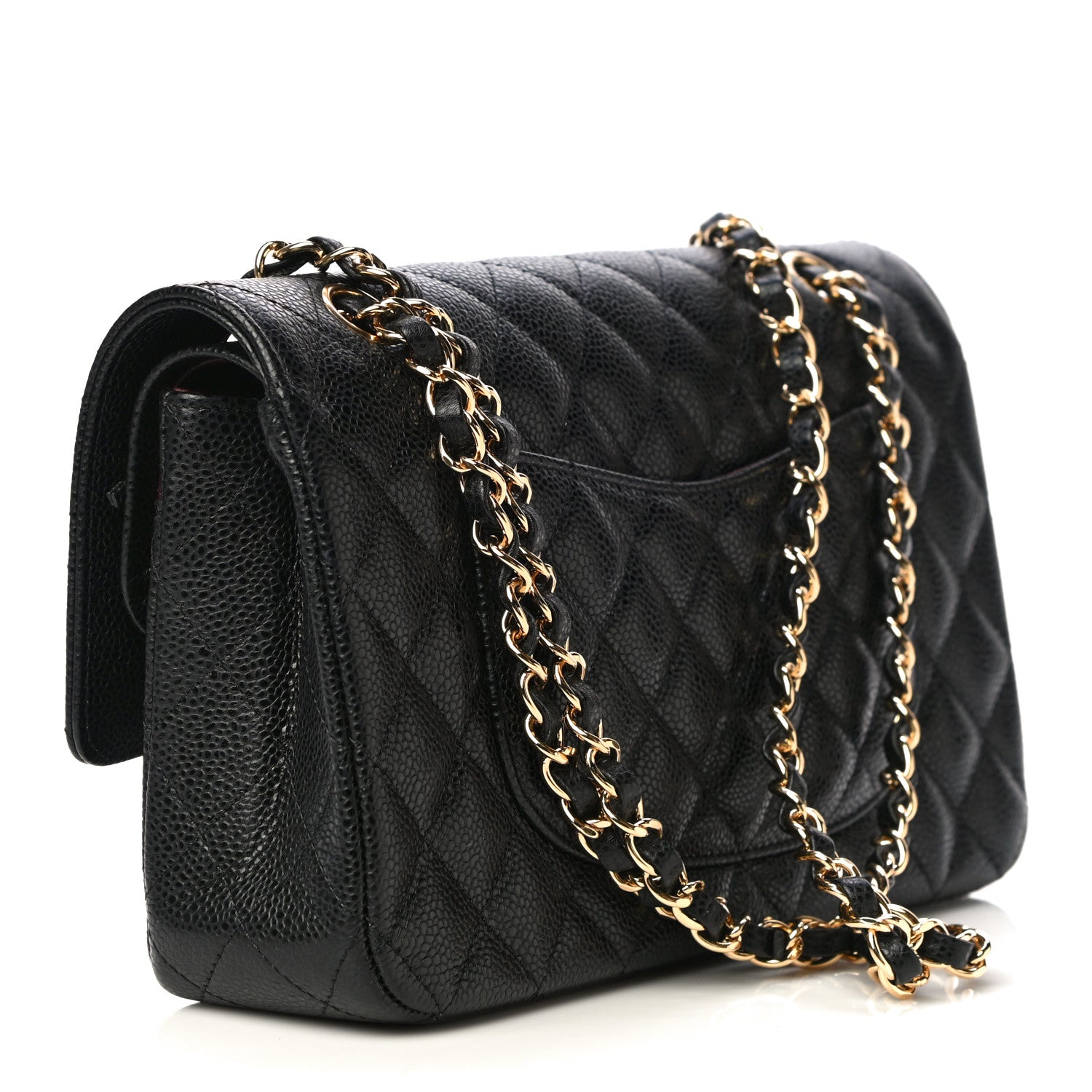 Chanel Caviar Quilted Medium Double Flap Black 3 of 10