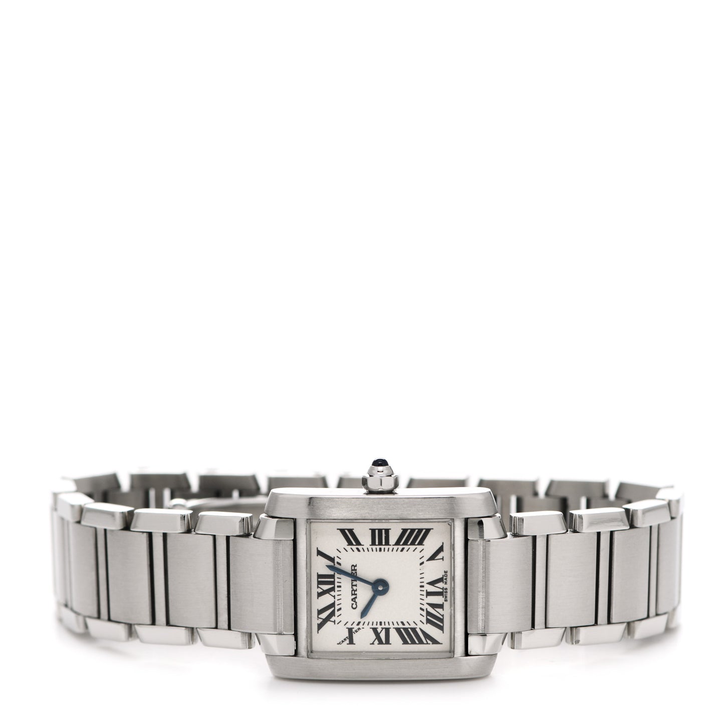 Stainless Steel 20mm Tank Francaise Quartz Watch