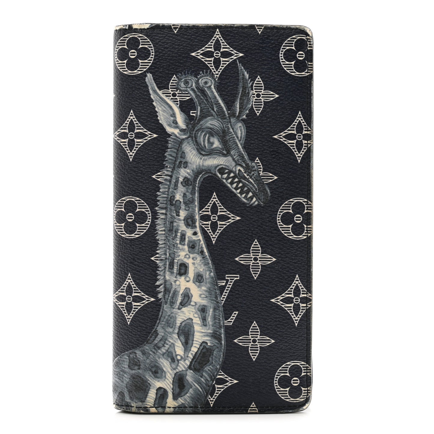 Savane Monogram Chapman Giraffe Brazza Wallet Encre