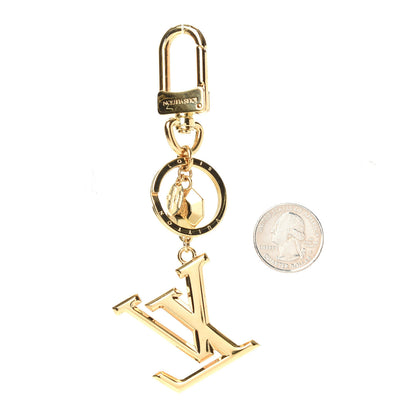 Louis Vuitton LV Facettes Bag Charm Key Holder Gold 2 of 3