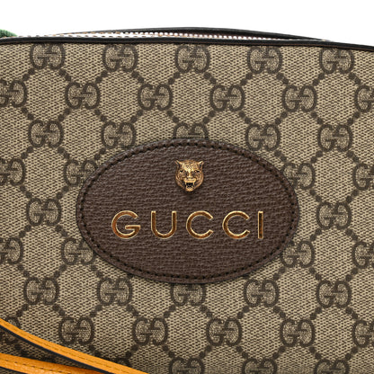 Gucci GG Supreme Monogram Web Neo Vintage Shoulder Bag Beige New Acero Crop 5 of 11