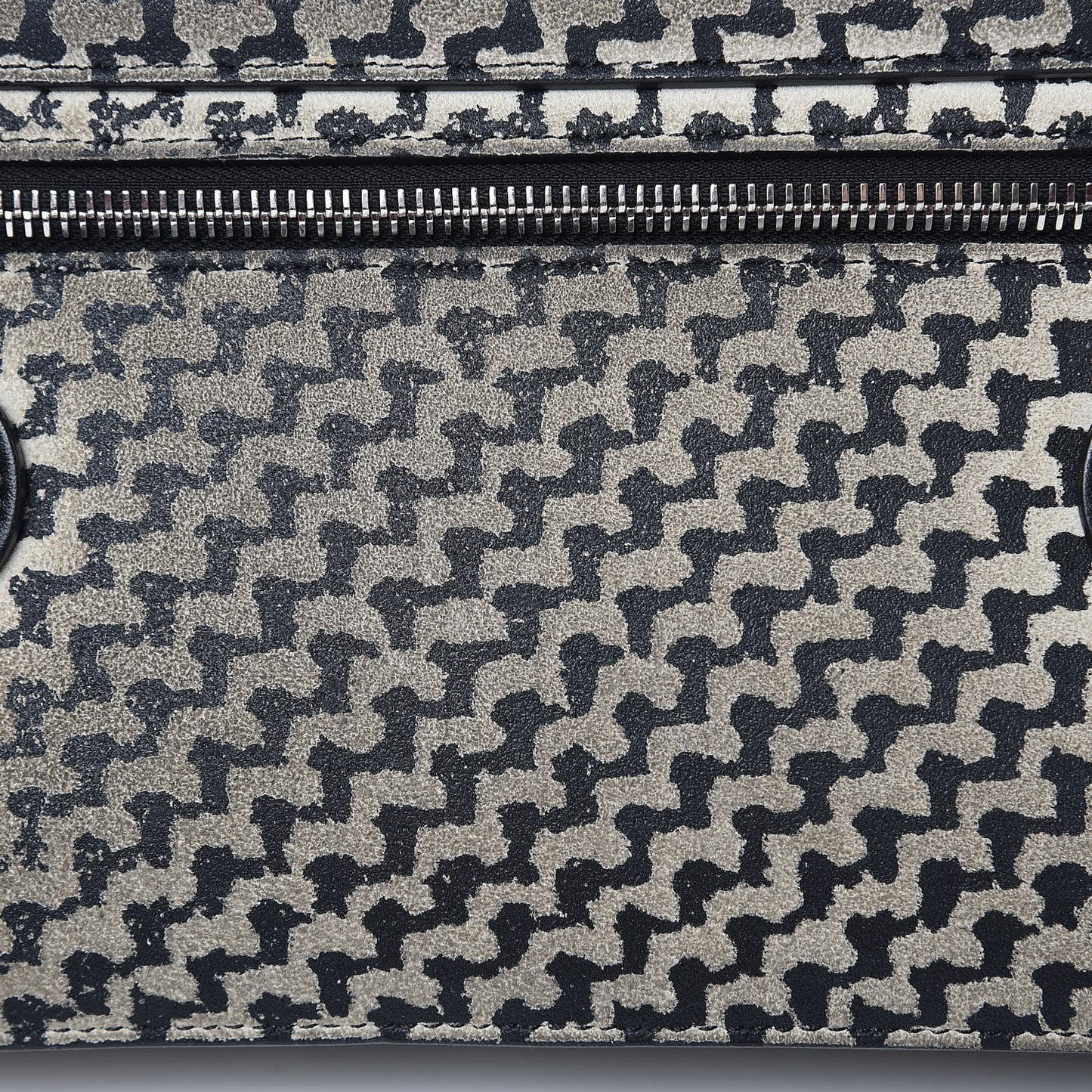 Suede Tweed Print Mini PS11 Classic Shoulder Bag Off White