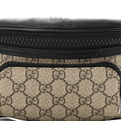 Gucci GG Supreme Monogram Belt Bag Black 8 of 11