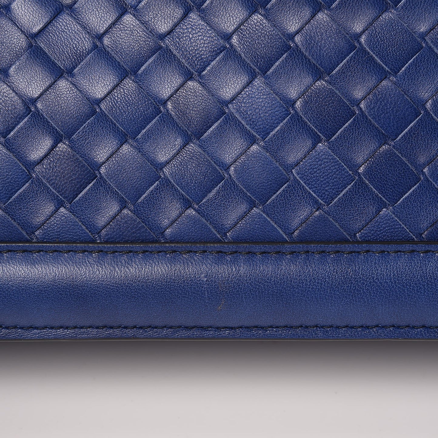 Nappa Intrecciato Olimpia Knot Clutch Atlantic