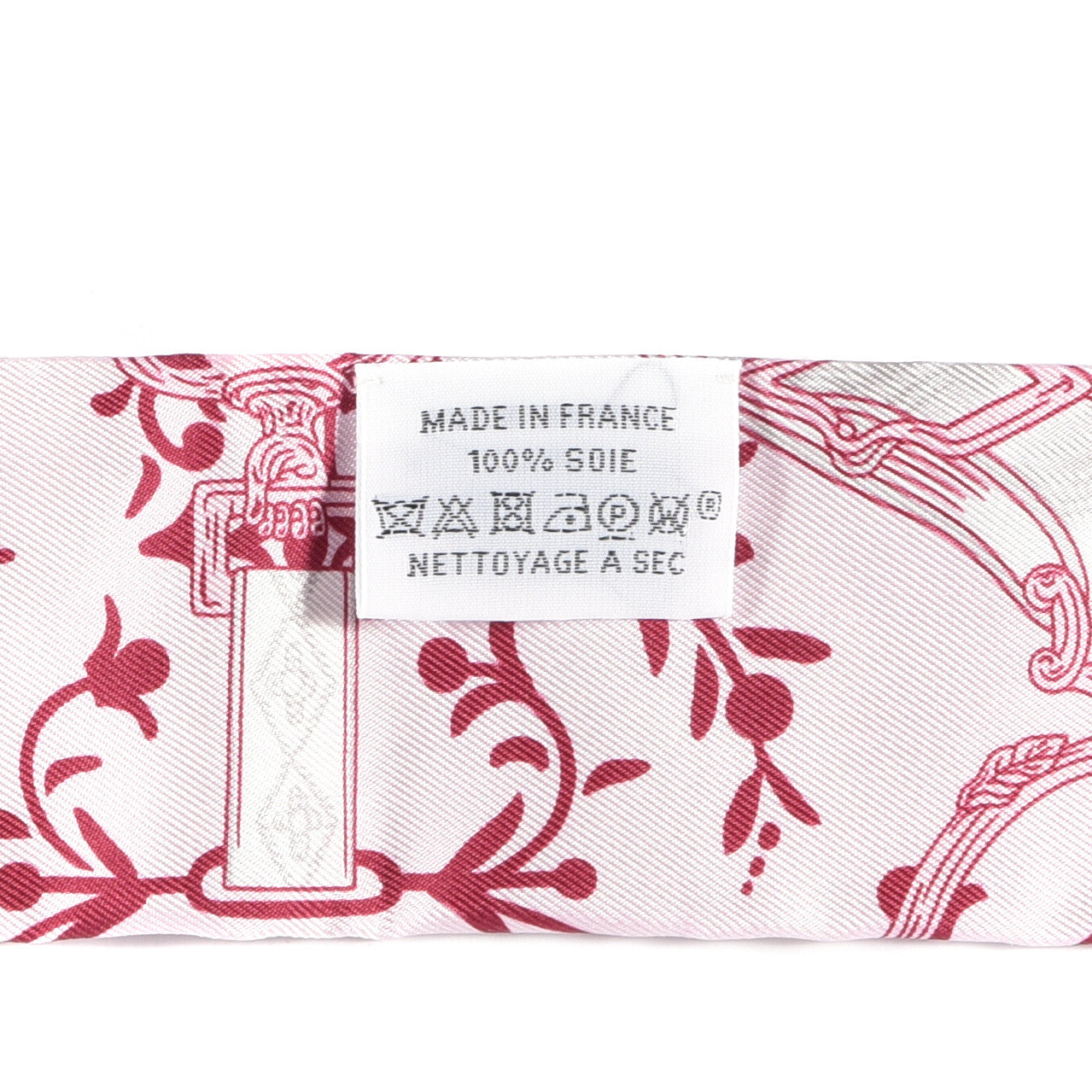 Silk Etriers Remix Twilly Rose Pale Bordeaux