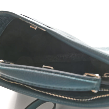 Fendi Cuoio Romano Selleria Bi-Color Large Peekaboo Iconic Fit Satchel Amazzonia Black 6 of 9