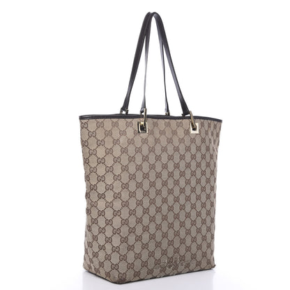 Gucci Monogram Large Bucket Tote Dark Brown 2 of 12