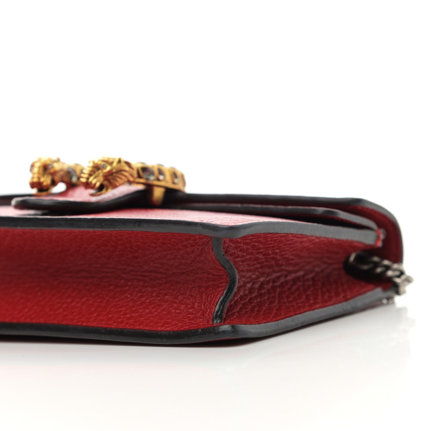Gucci Calfskin Super Mini Dionysus Shoulder Bag Hibiscus Red 9 of 11