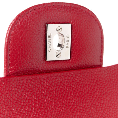 Chanel Caviar Quilted Maxi Single Flap Red 7 of 13