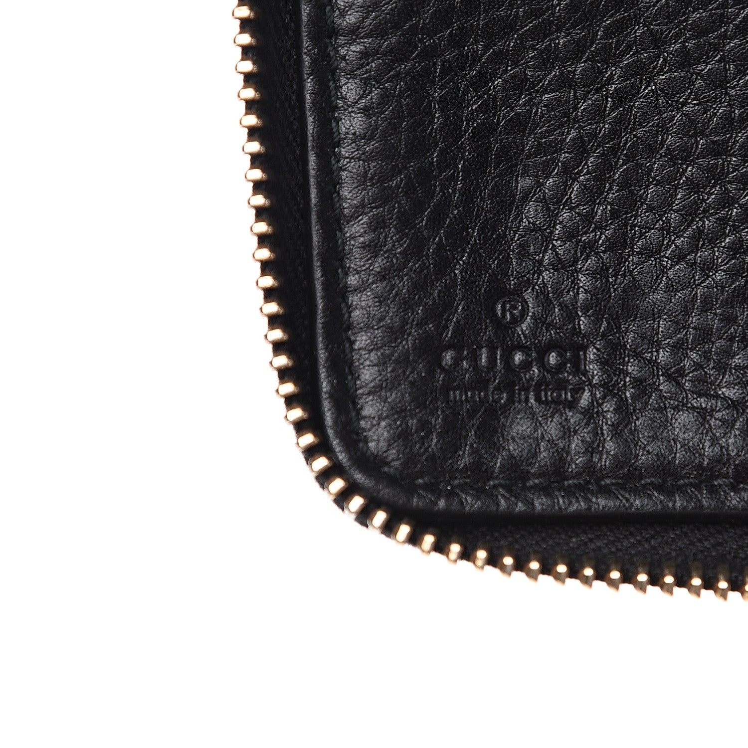 Gucci Calfskin Soho Zip Around Wallet Black 6 of 12