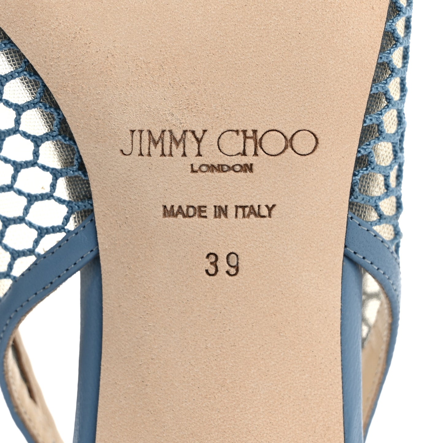 Fishnet Mesh Nappa Amita 45 Slingback Pumps 39 Smoky Blue