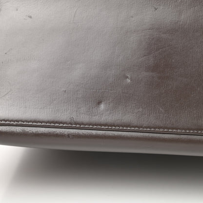 Hermes Box Kelly Retourne 32 Chocolate 18 of 21