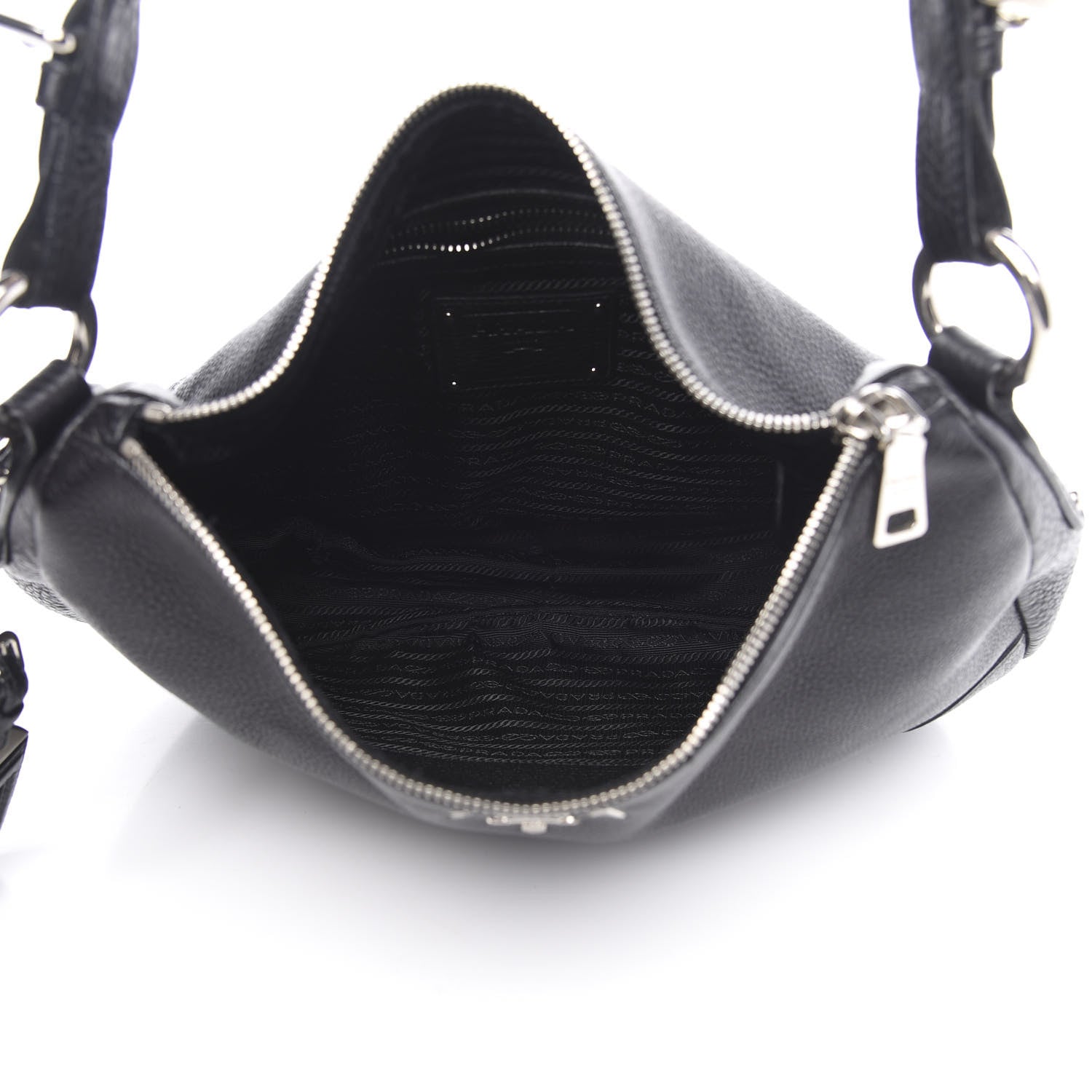 Prada Vitello Daino Hobo Black 5 of 12