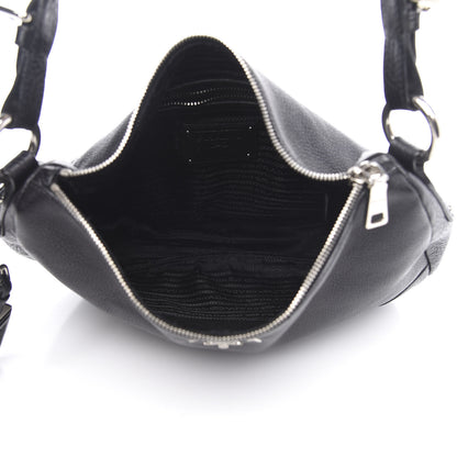Prada Vitello Daino Hobo Black 5 of 12