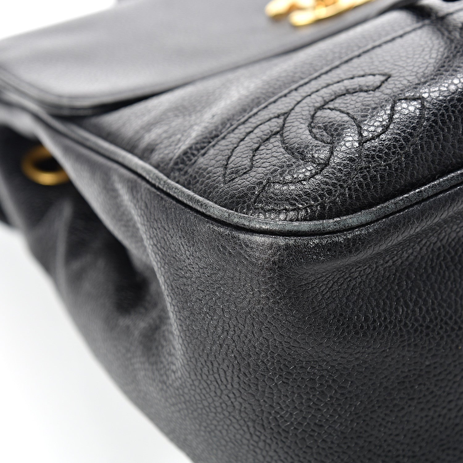 Chanel Caviar CC Backpack Black 8 of 14