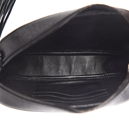 Saint Laurent Grain De Poudre Matelasse Monogram Mini Lou Camera Bag Black 5 of 11