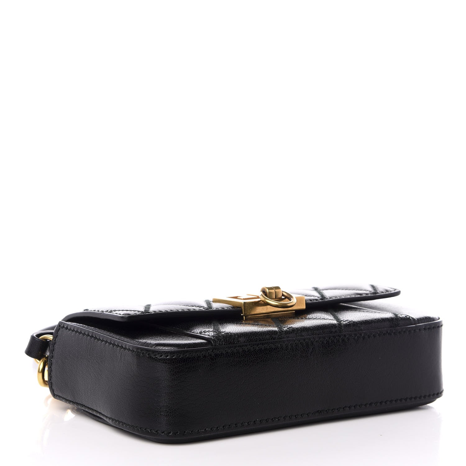 Givenchy Goatskin Quilted GV3 Mini Pocket Convertible Bag Black 3 of 8