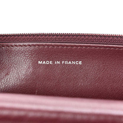 Chanel Patent Quilted Wallet On Chain WOC Burgundy 7 of 18