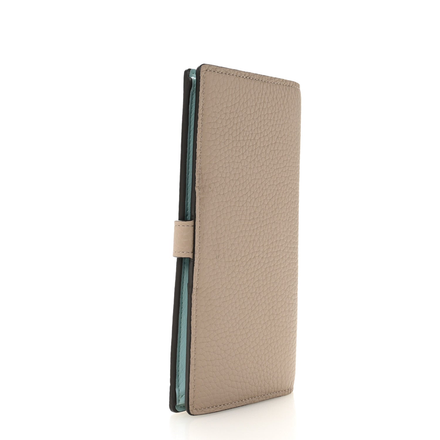 Louis Vuitton Taurillon LV Vertical Capucines Wallet Galet Aquamarine 3 of 9