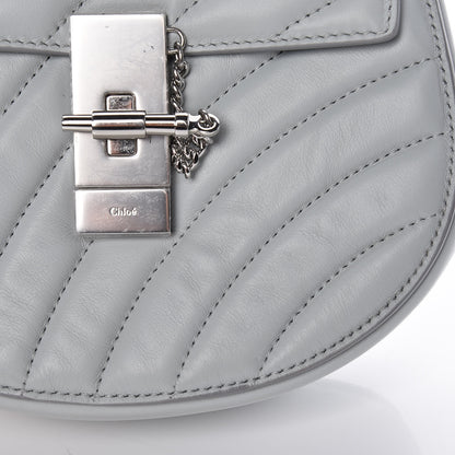 Chloe Calfskin Quilted Mini Drew Bijou Shoulder Bag Airy Grey 11 of 11