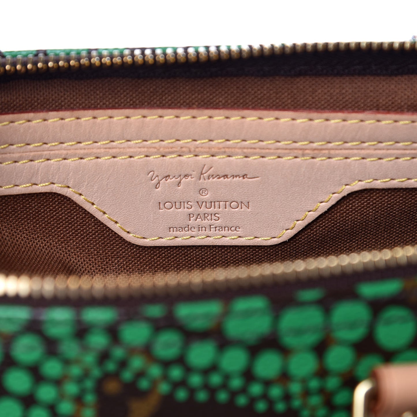 Monogram Kusama Town Speedy 30 Green