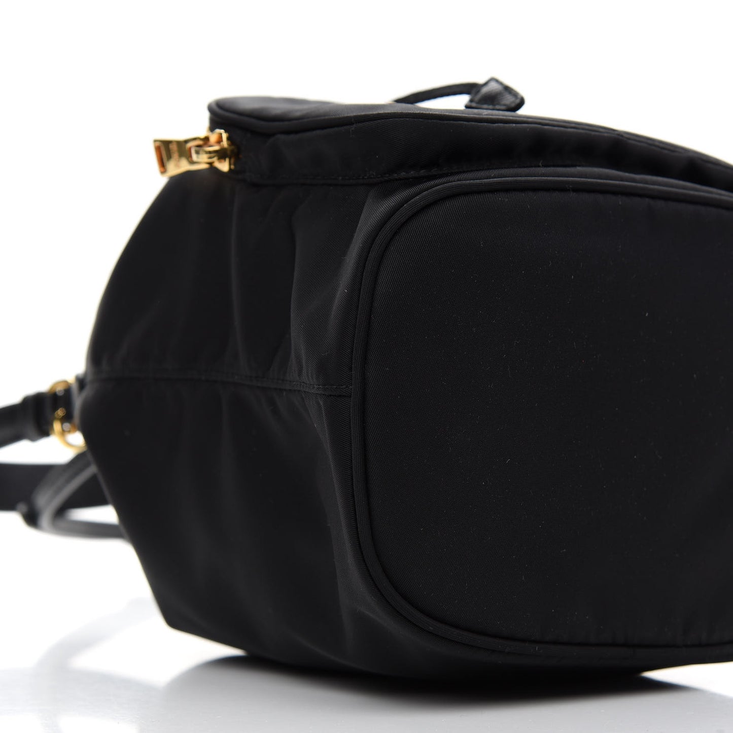 Re-Nylon Duet Drawstring Shoulder Bag Black
