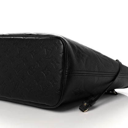 Louis Vuitton Empreinte Monogram Giant Neverfull MM Black 8 of 9