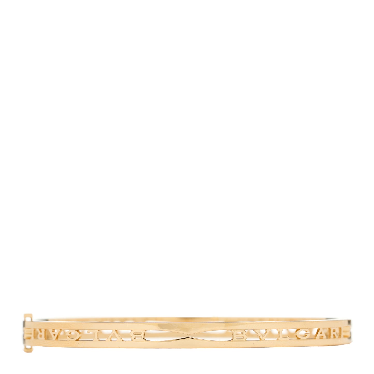 18K Yellow Gold B.Zero1 Bvlgari Logo Bangle Bracelet M