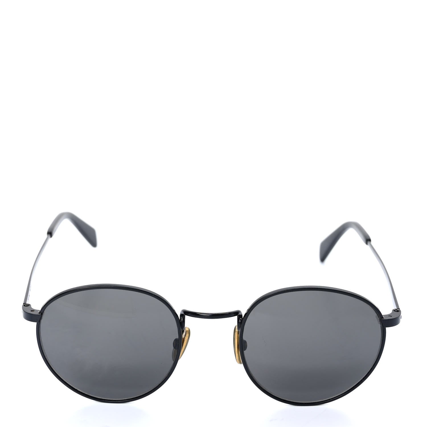 Celine Metal Round Sunglasses CL40100U Black 2 of 7
