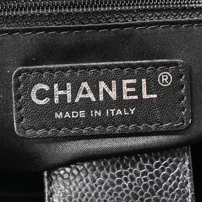 Chanel Caviar Quilted Petit Shopping Tote PST Black 6 of 10