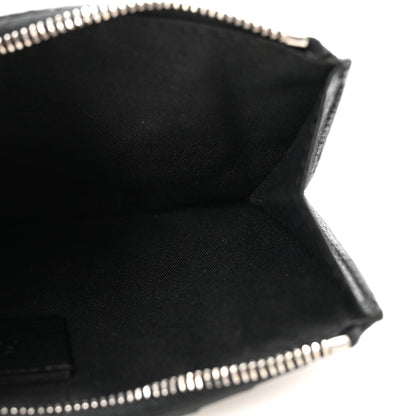 Fendi Vitello Dolce Mink Fur Hypnoteyes Zip Card Holder Black Yellow 5 of 7